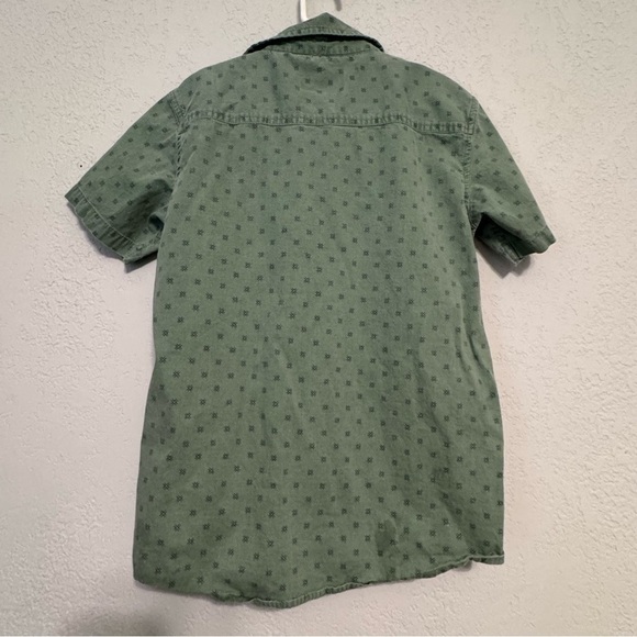 Kid's Sovereign Code Green Short Sleeve Button Down Shirt - Picture 10 of 10